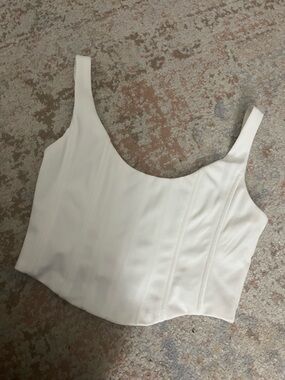 Aqua White Corset